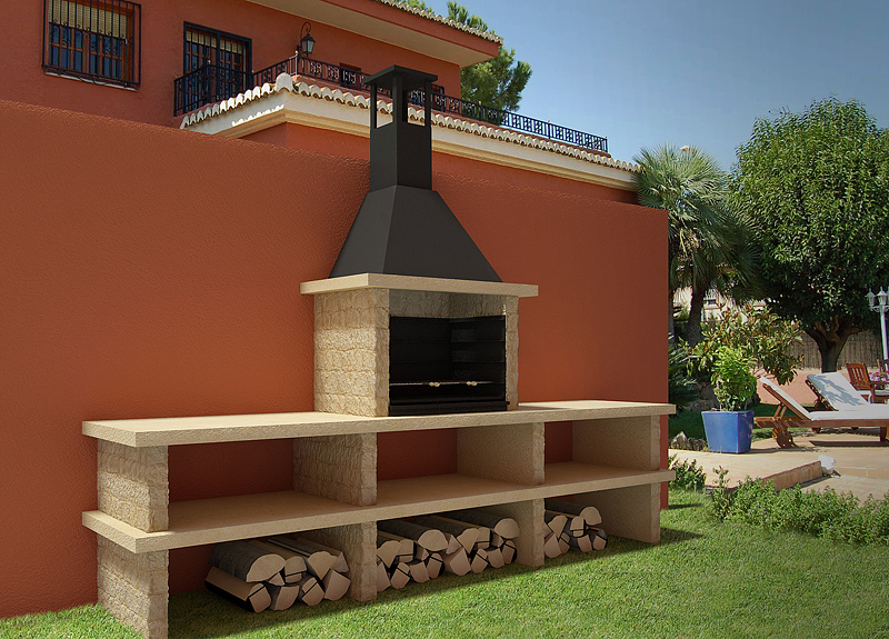 Barbecue Pyrénées (deux bancs)